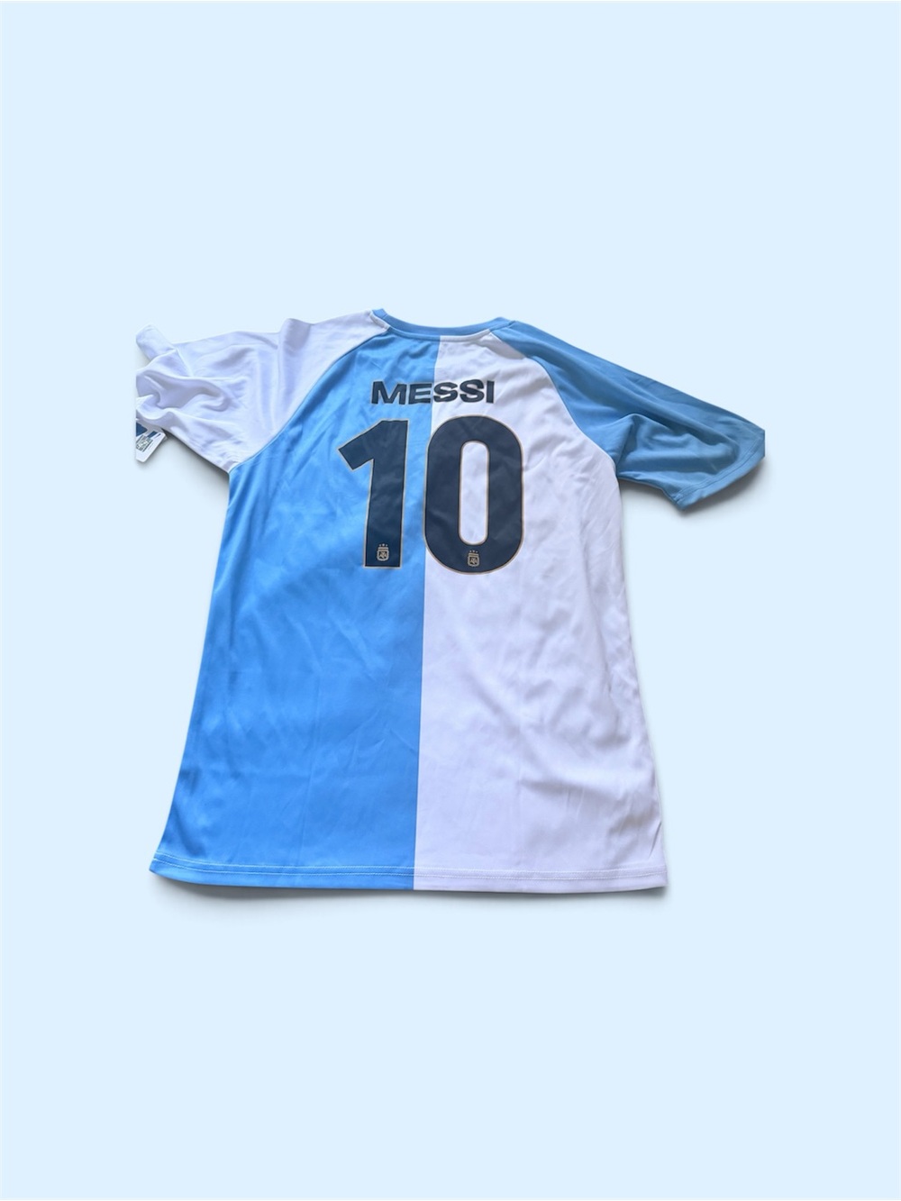Argentina Inspired Messi #10 Blue & White Soccer Shirt